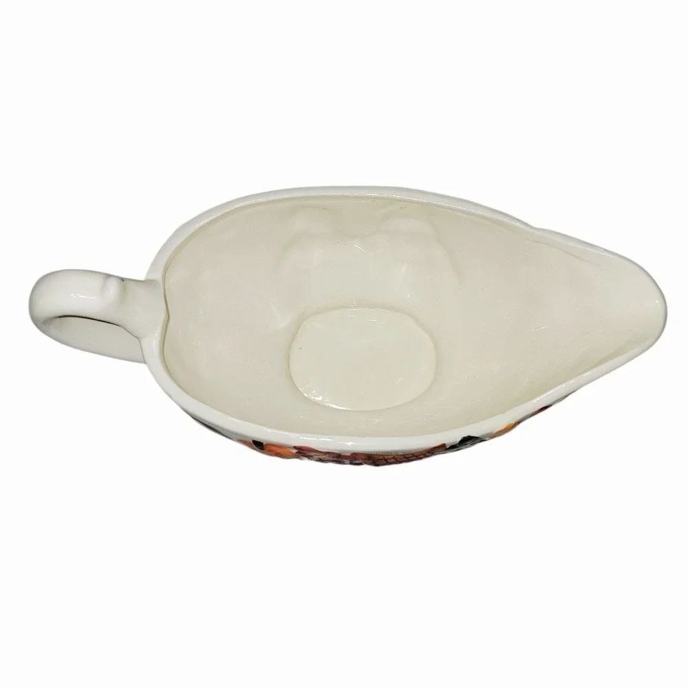 Publix‎ The Pilgrim Pair Thanksgiving Gravy Boat Underplate Ceramic w/ Box